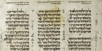 Codex Aleppo mit masoretischer Punktation