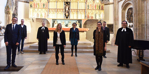 Das Bild zeigt die bayrische Delegation des Kirchentagsteams Kirchentagsteam