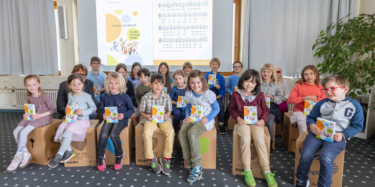 Der Kinder der Kinder- und Jugendkantorei Nürnberg präsentierten einige Lieder., © ELKB-Günter Meier