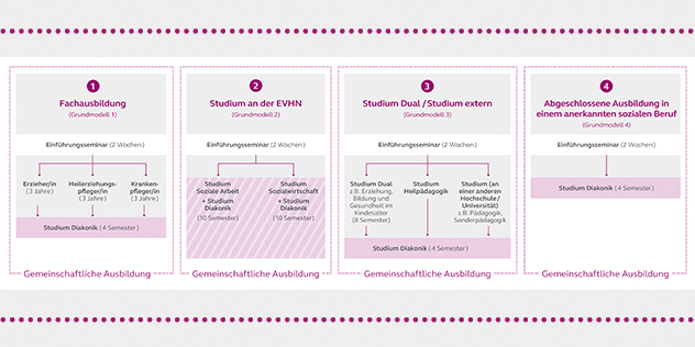 Grafik: Zugangswege und Ausbildungsmodelle Grafik: Zugangswege und Ausbildungsmodelle