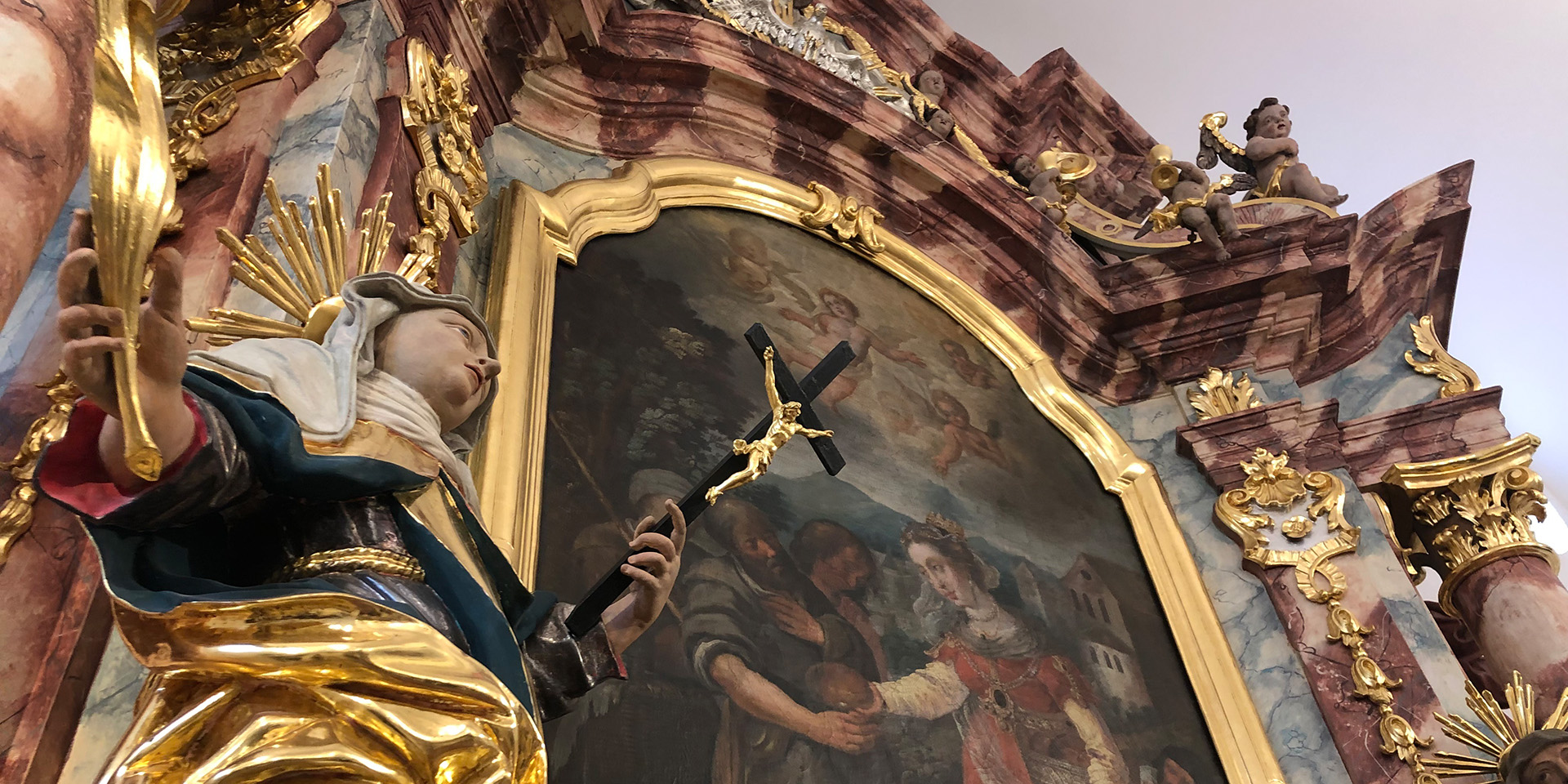 Asam-Altar in der Simultankirche St. Elisabeth in Sulzbach-Rosenberg