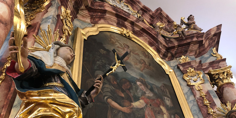 Asam-Altar in der Simultankirche St. Elisabeth in Sulzbach-Rosenberg, © SURO/Johanna Wojtas