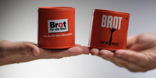 Spendendose Brot für die Welt, © Hermann Bredehorst / Brot für die Welt