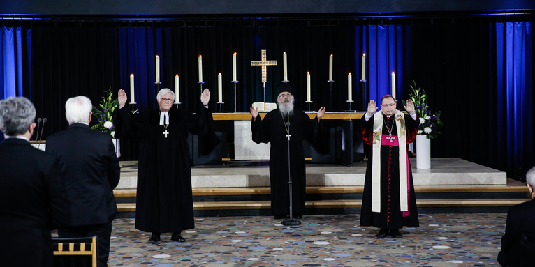 Ökumenischer Gottesdienst für die Verstorbenen in der Corona-Pandemie, © ELKB