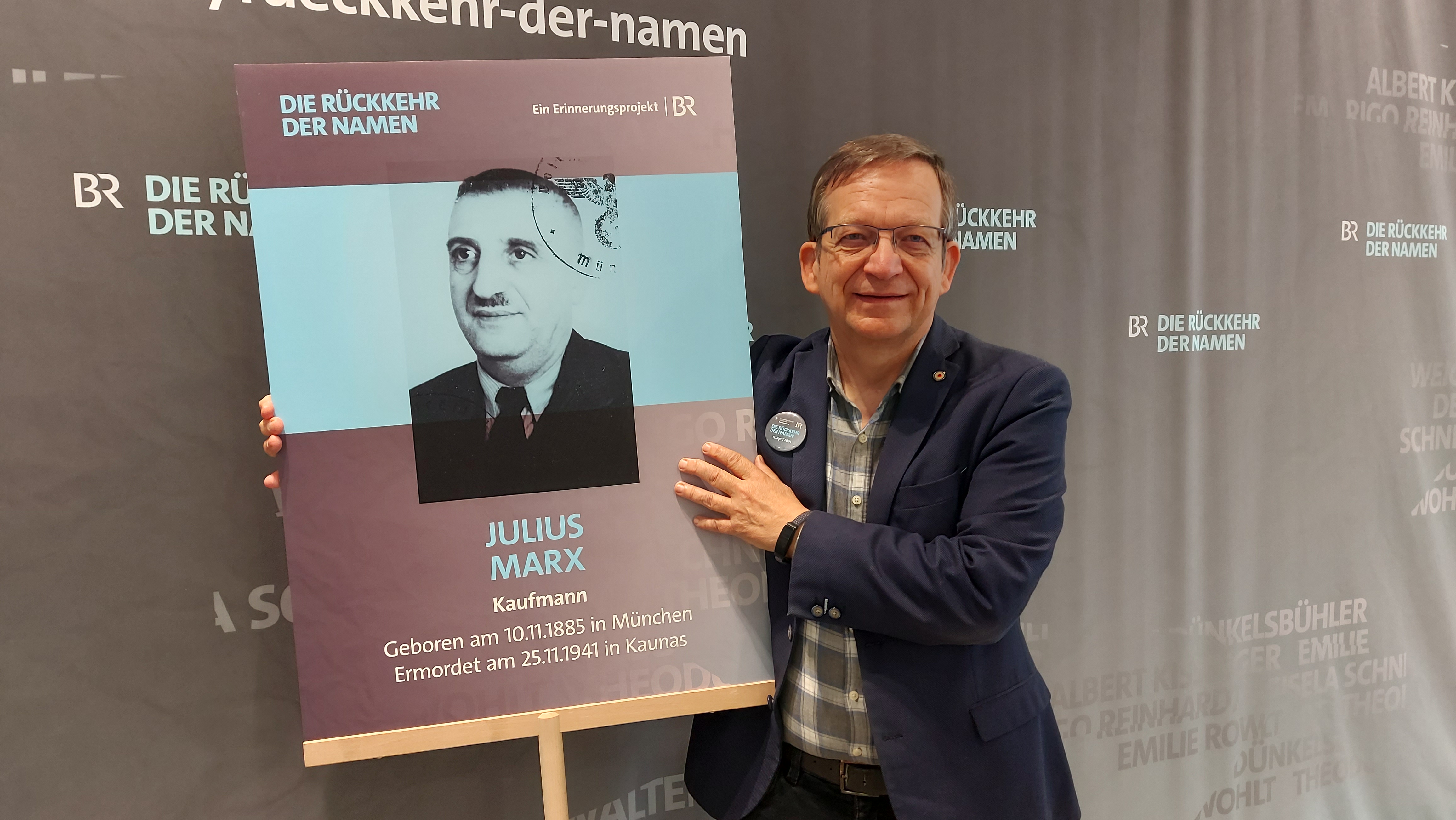 Dietmar Frey ist Pate für Julius Marx,© Dekanat München