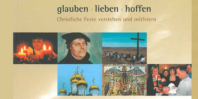 Das bild zeigt das Cover des Buches „glauben + lieben + hoffen“ Buchcover „glauben + lieben + hoffen“, Bild: © ELKB / Poep