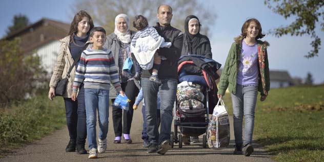 Flüchtlingsfamilie