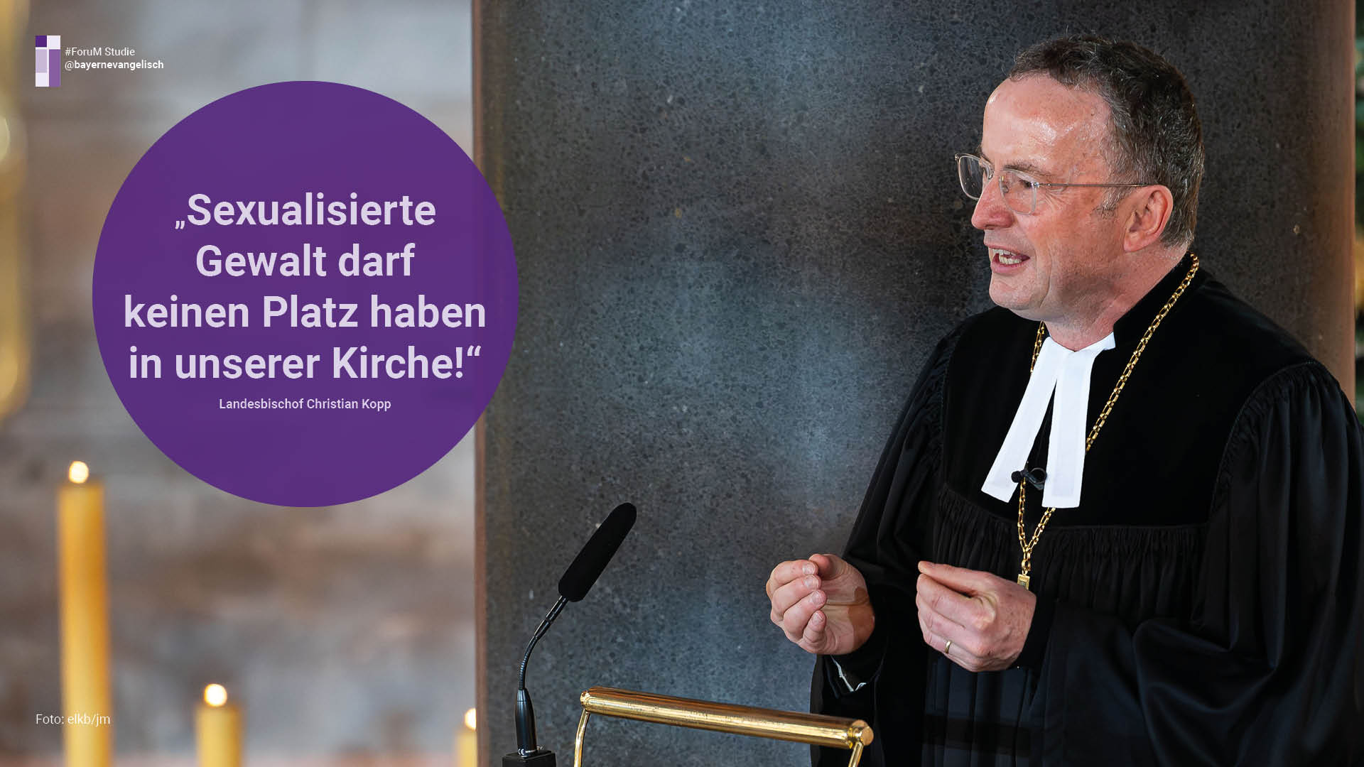 Landesbischof Christian Kopp: „Sexualisierte Gewalt darf keinen Platz haben in unserer Kirche!“