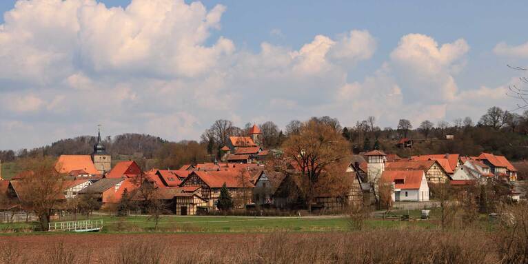 Ummerstadt, die kleinste Stadt Thüringens und die zweitkleinste Stadt Deutschlands, wurde 837 erstmals urkundlich erwähnt., © GettyImages