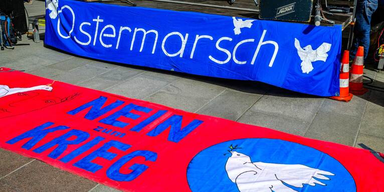 Die Ostermärsche der Friedensbewegung haben eine jahrzehntealte Tradition. , &copy; GettyImages