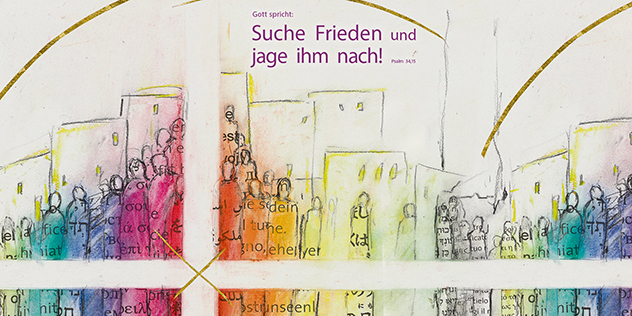 Jahreslosung im Verlag am Birnbach – Motiv von Stefanie Bahlinger, Mössingen