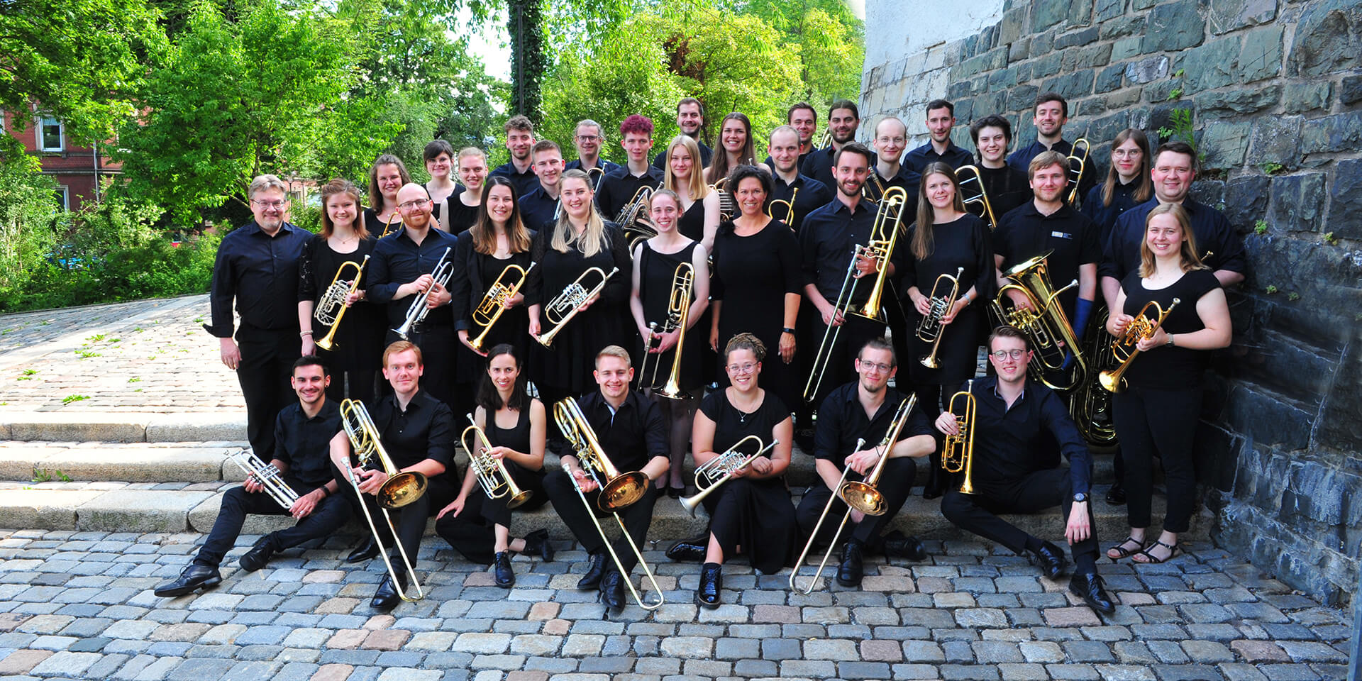 Gruppenbild Landesjugendposaunenchor