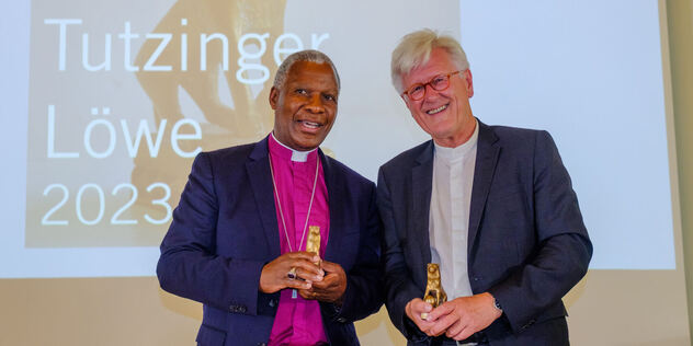 Dr. Thabo Makgoba und Landesbischof Heinrich Bedford-Strohm (v.l.)