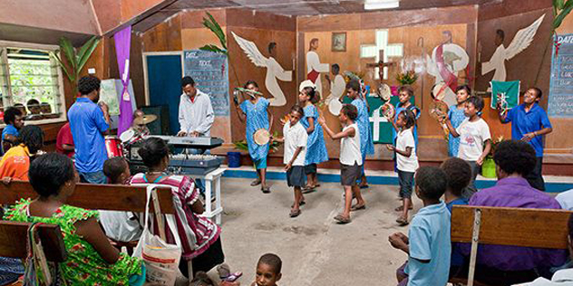 Gottesdienst in Papua-Neuguinea