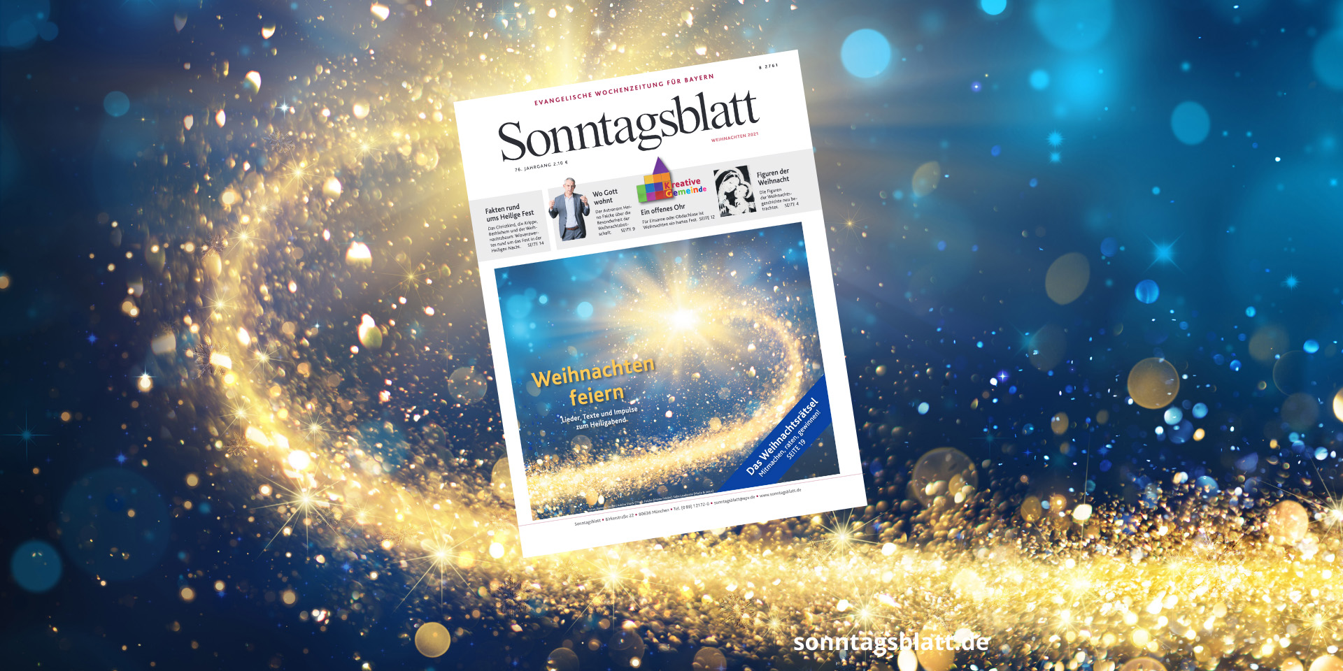 Das neue Sonntagsblatt-Heft 'Weihnachten feiern'