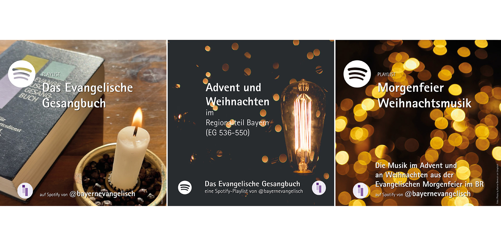 Titelbilder der Spotify-Listen 