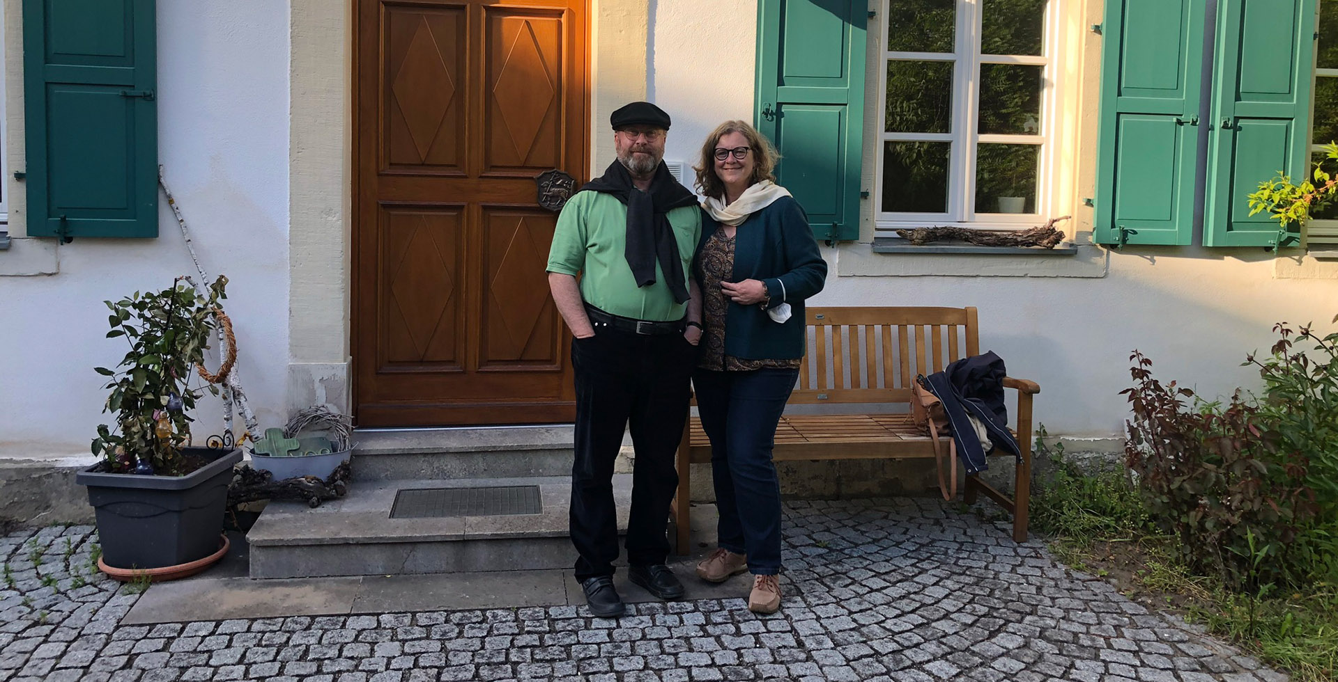   Pfarrer Martin Voß aus Prichsenstadt gemeinsam mit seiner Frau Tanja