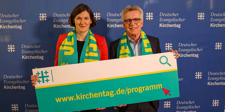 Kristin Jahn und Thomas de Maizìere, © DEKT/J.Lurweg