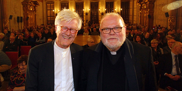 Bedford-Strohm und Marx bei Augsburger Friedensgesprächen, © epd-bild / zoepf