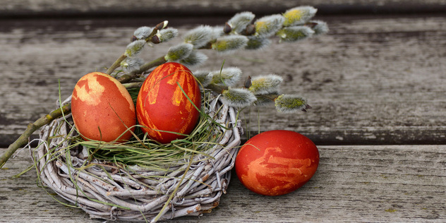 Osterlamm und Osterei