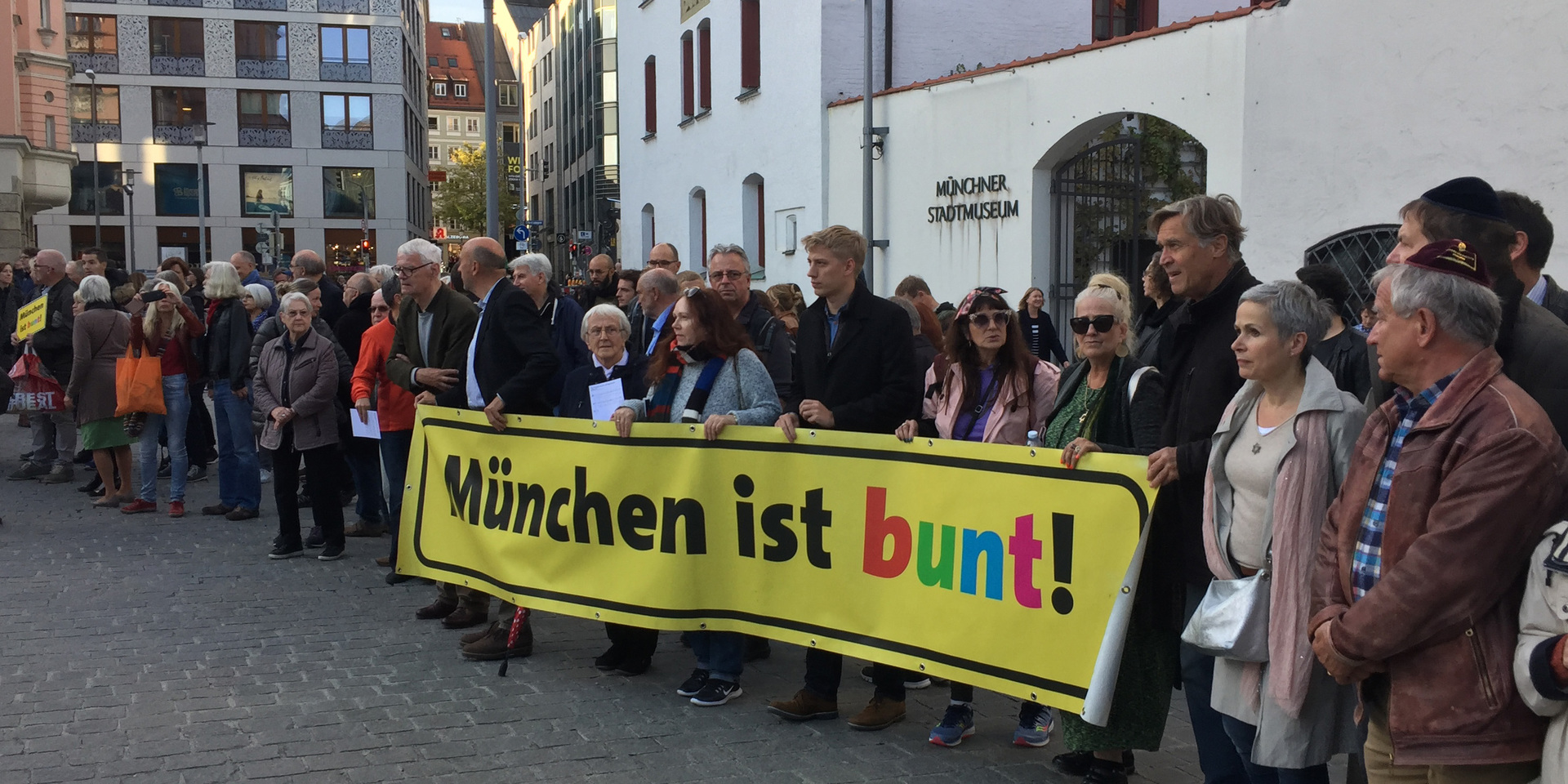 Menschenkette in München Menschenkette in München