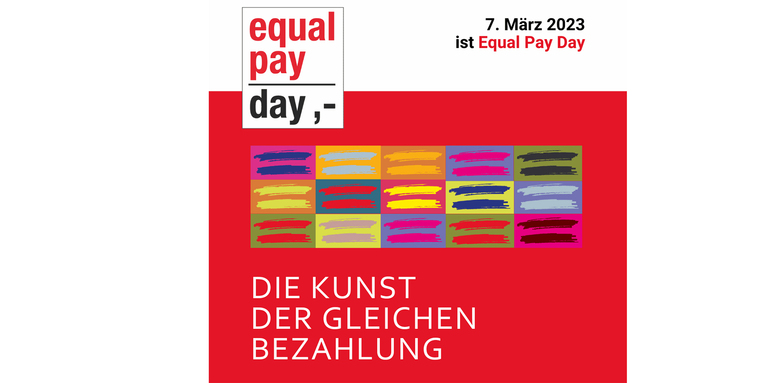 Kampagnenbild Equal Pay Day 2023, © equalpayday.de