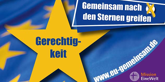 Postkartenmotiv zum Thema Gerechtigkeit, © Mission EineWelt