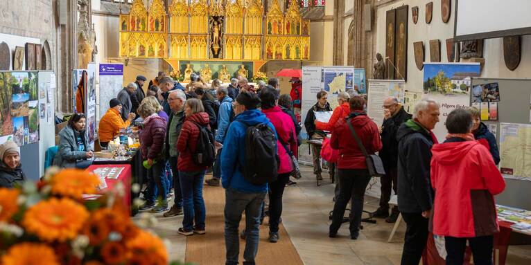 Neben den Informationen und Begegnungen spielt beim Pilgerforum die Spiritualität eine große Rolle., © ELKB