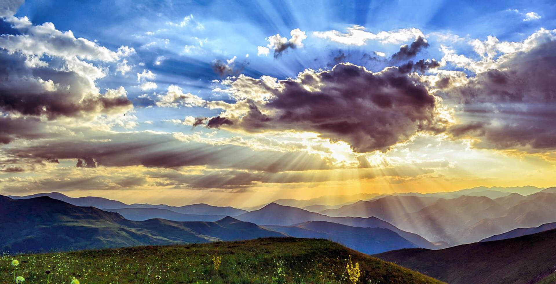 Sonnenuntergang Berge