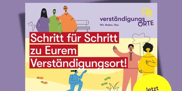 Mit der neuen #VerständigungsOrte-Startbox organisieren Gemeinden, Einrichtungen und andere Engagierte in kurzer Zeit ein eigenes Dialogformat – von der ersten Idee über die Veranstaltung selbst bis zur Nachbereitung!