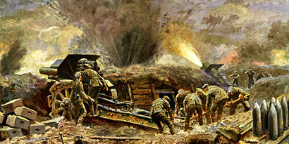 Gemälde der Schlacht an der Somme