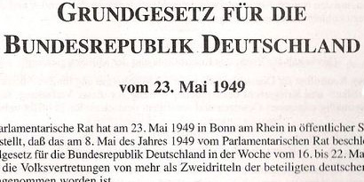 Präambel des Grundgesetzes für die Budnesrepublik Deutschland